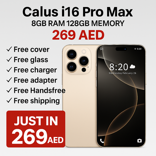 Calus 16 pro max phone 📱 8GB Ram 128 GB Memory With Free All Accessories