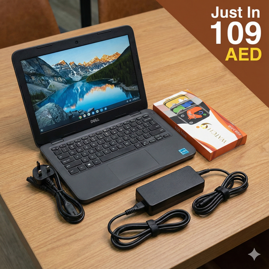 4 in 1 smart deal | Chromebook Laptop | Smart watch | Laptop charger  and cable | Just in 119 AED