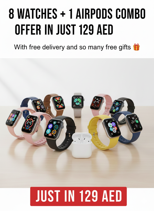 8 Watches + 1 AirPods Combo Offer In Just 129 AED With Free Delivery